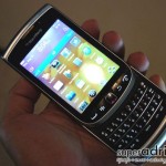 BlackBerry Torch 9810 - Front opened BlackBerry Torch 9810 - Front opened