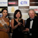 Karen Tan, Regional Director of Revenue and Marketing, Swissotel The Stamford with Graham Cooke, President and Founder, World Travel Awards