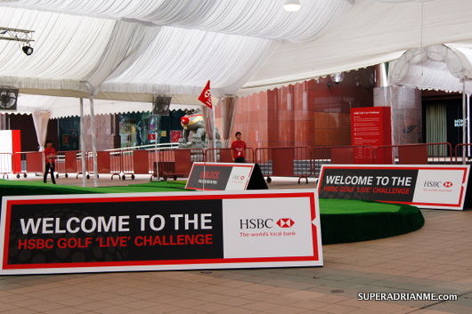 HSBC Golf 'Live" Challenge 2011 - The "Golf Course" at Ngee Ann City Civic Atrium