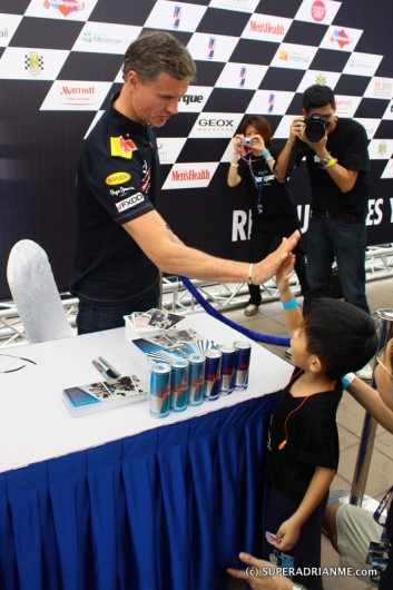 High Five with David Coulthard in Singapore