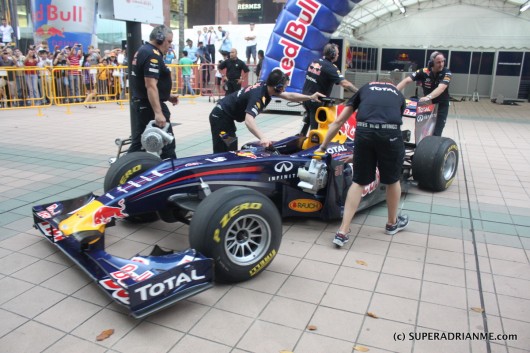 Red Bull Racing at the Red Bull Speed Street Singapore 2011