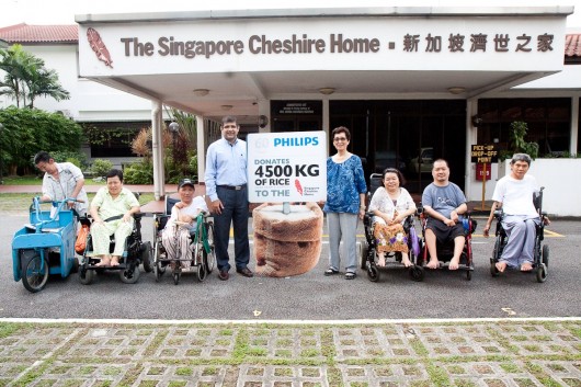 Philips donates one year supply of rice to The Singapore Cheshire Home