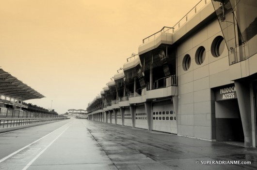 Wet Day at the Sepang International Circuit during the Qualifier for the Red Bull Rookies Team 2011