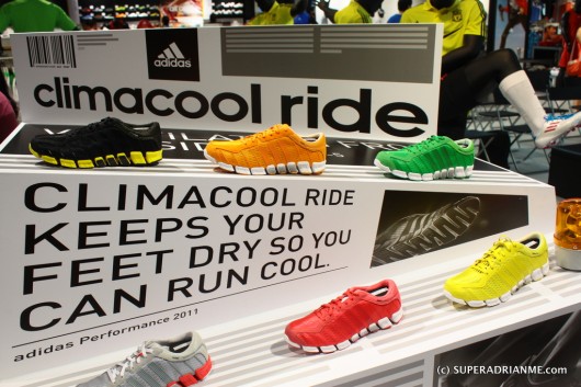 Bright Colours of the adidas Climacool Ride Running Shoes