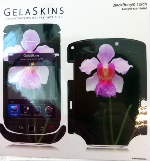 Orchid themed skin for BlackBerry Torch