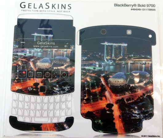 Singapore Skyline themed skin for BlackBerry Bold