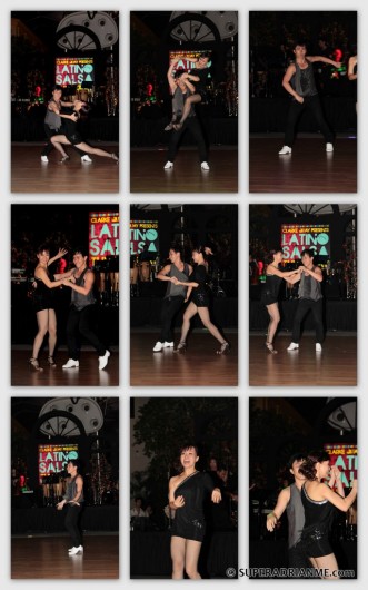 The Instructors Demonstrating at Clark Quay's Latino Salsa Workshop
