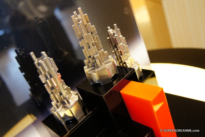 Miniatures of the 2011 SingTel Singapore Grand Prix Trophy on sale at Royal Selangor