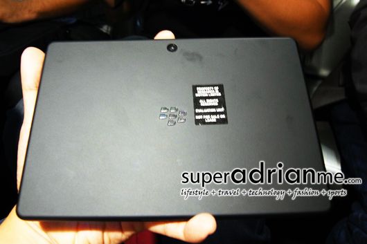 BlackBerry PlayBook Back View