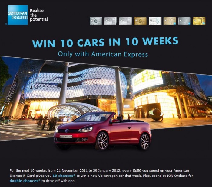 AMERICAN EXPRESS 10 CARS Giveaway