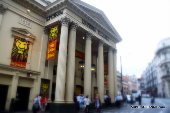 Fly to London and catch a musical at Lyceum Theatre