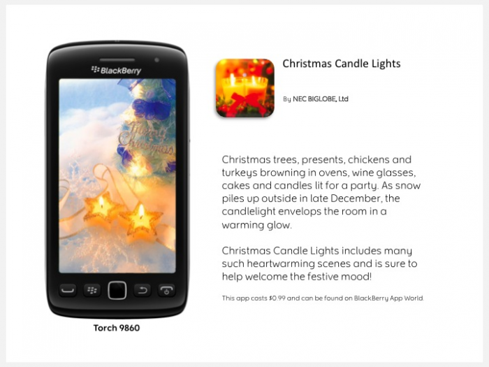 Blackberry Christmas Apps