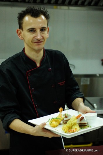 Executive Chef Alexandre Balier and the final product