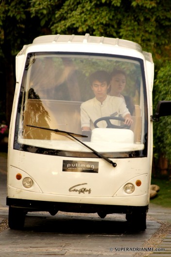 Buggy transport around the Pullman Sanya Yalong Bay Resort and Spa | SUPERADRIANME.com