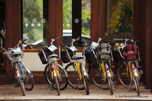 Bicycles at the Pullman Sanya Yalong Bay Resort and Spa
