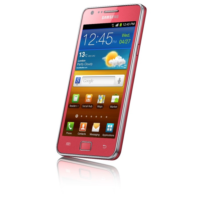 Samsung GALAXY S II in Coral Pink