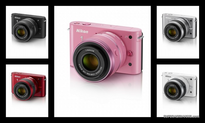 Nikon 1 J1 - Available in 5 colours