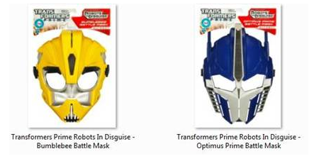 Transformers Prime Robots In Disguise Battle Masks