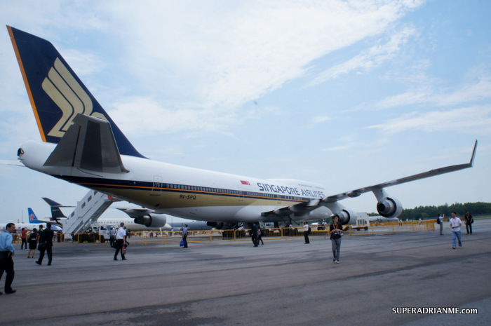 Singapore Airlines - Boeing 747-400 at the Singapore Air Show 2012