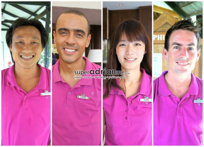 G.O.s from Club Med Phuket - Anthony (Indonesia), Lucas (Brazil), Sora (South Korea) & Brendan (South Africa)
