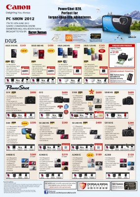 Canon Digital Camera PC Show 2012 Brochure