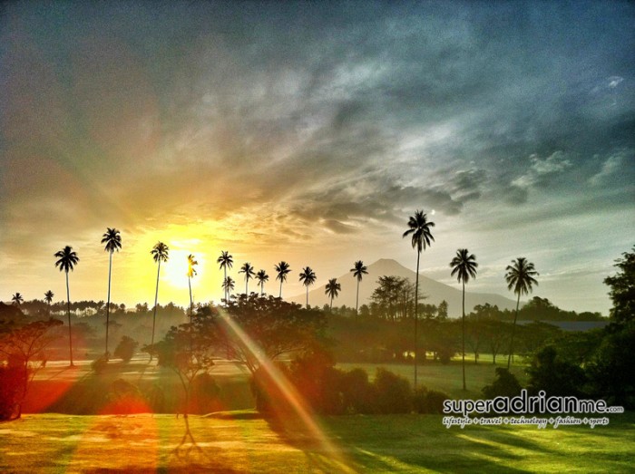 Sunrise view from Novotel Hotel, Manado