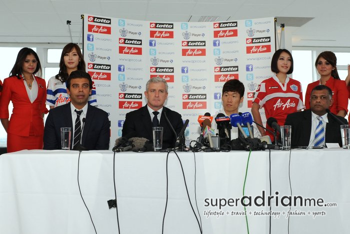 Signing of Ji Sung QPR AirAsia 9 July 2012 London