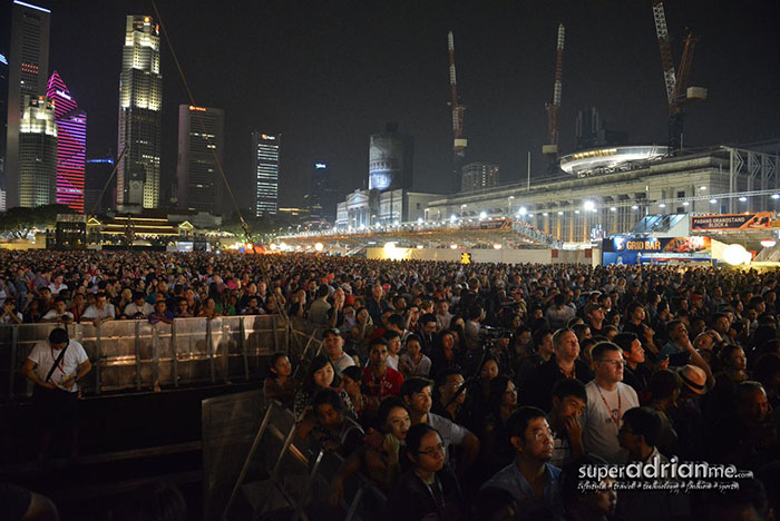 Check out the crowd at Katy Perry's concert at Padang