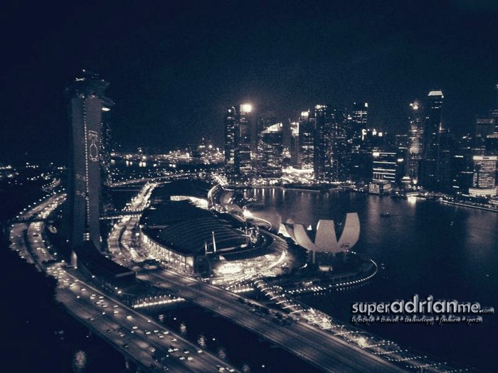 Singapore Night Race View from the Singapore Flyer