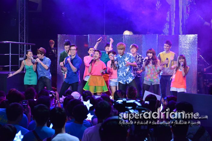 Sunsilk Academy Fantasia - The full 14 Contestants at the Finale Concert