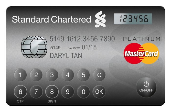 SCB MasterCard Platinum Credit Card Token
