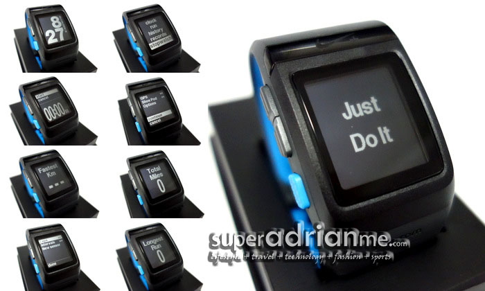 Nike+ Sportwatch GPS powered by TomTom menu & features
