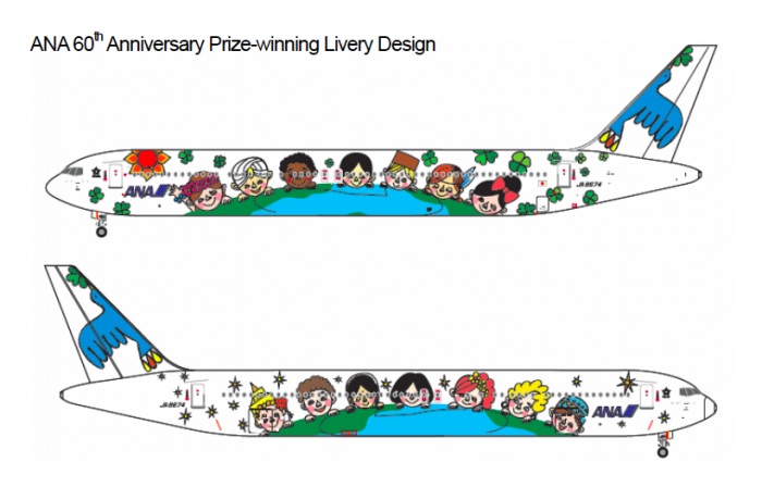 ANA 60th Anniversary Livery Contest Winning design