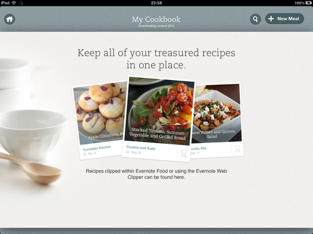 App - Evernote Food - Recipes