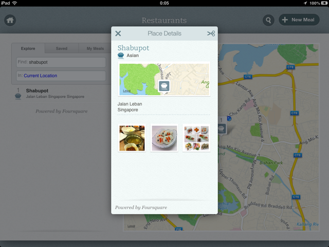 App - Evernote Food - Restaurant Map and Details