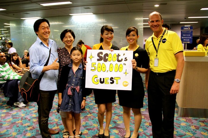 Travel-Airline-Scoot 500,000th passenger