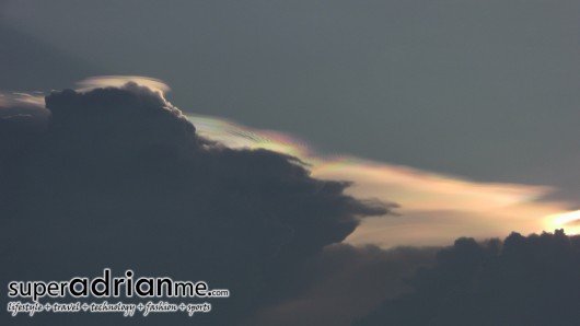 cloud with rainbow glazes