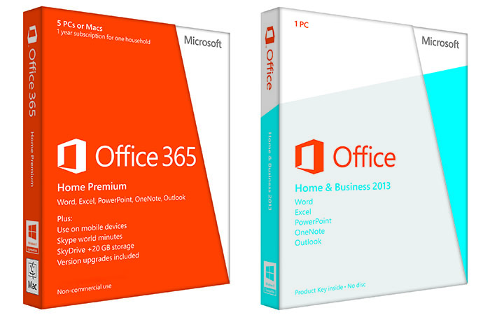 microsoft office 2013 professional vs home and business
