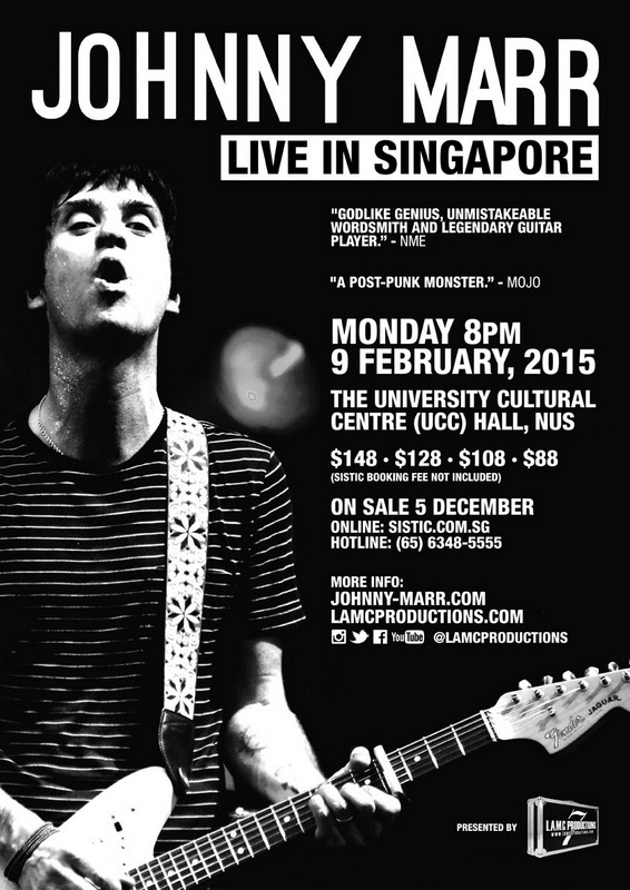 Johnny Marr Live in Singapore 2015