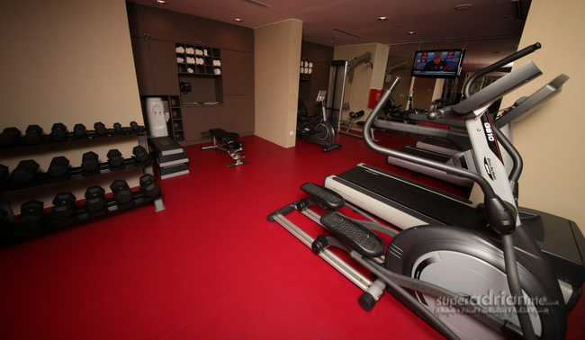 Refurbished fitness gym at Park Regis Singapore