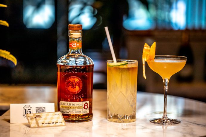 Enjoy Bacardi 8 cocktials at The Bar at 15 Stamford in Capitol Kempinski #CraftedForYou